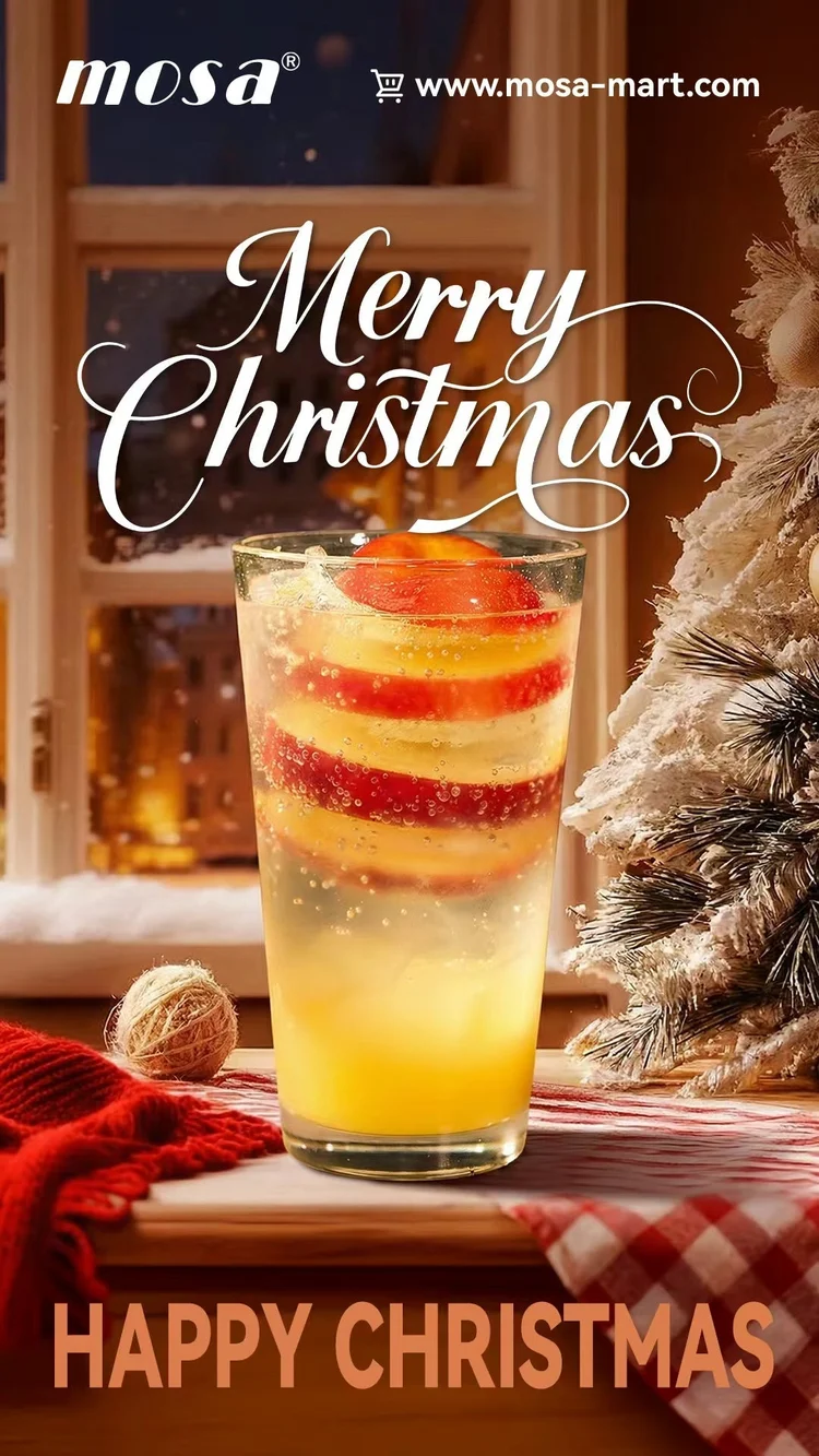 Festive Sparkling Cranberry & Rosemary Spritz made with MOSA chargers