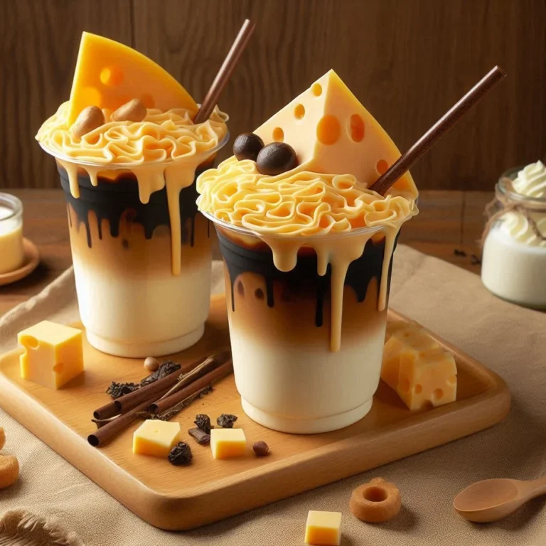 Café-Style Cheese Foam Milk Tea made with MOSA chargers