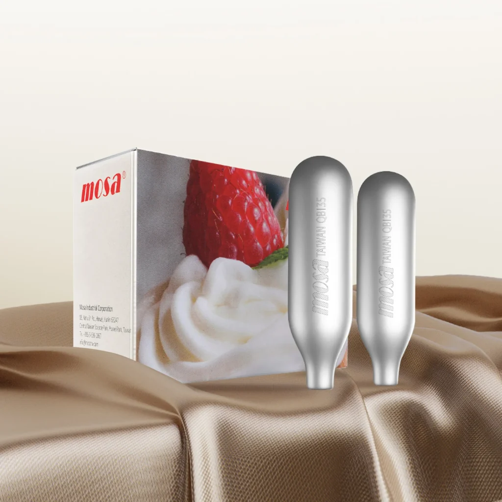 MOSA 8g N2O cream chargers with box