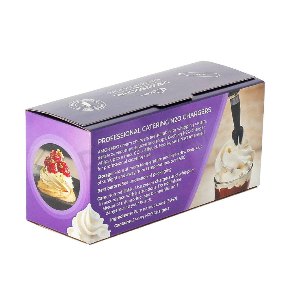AMOR professional 8g cream chargers box – buy AMOR chargers online